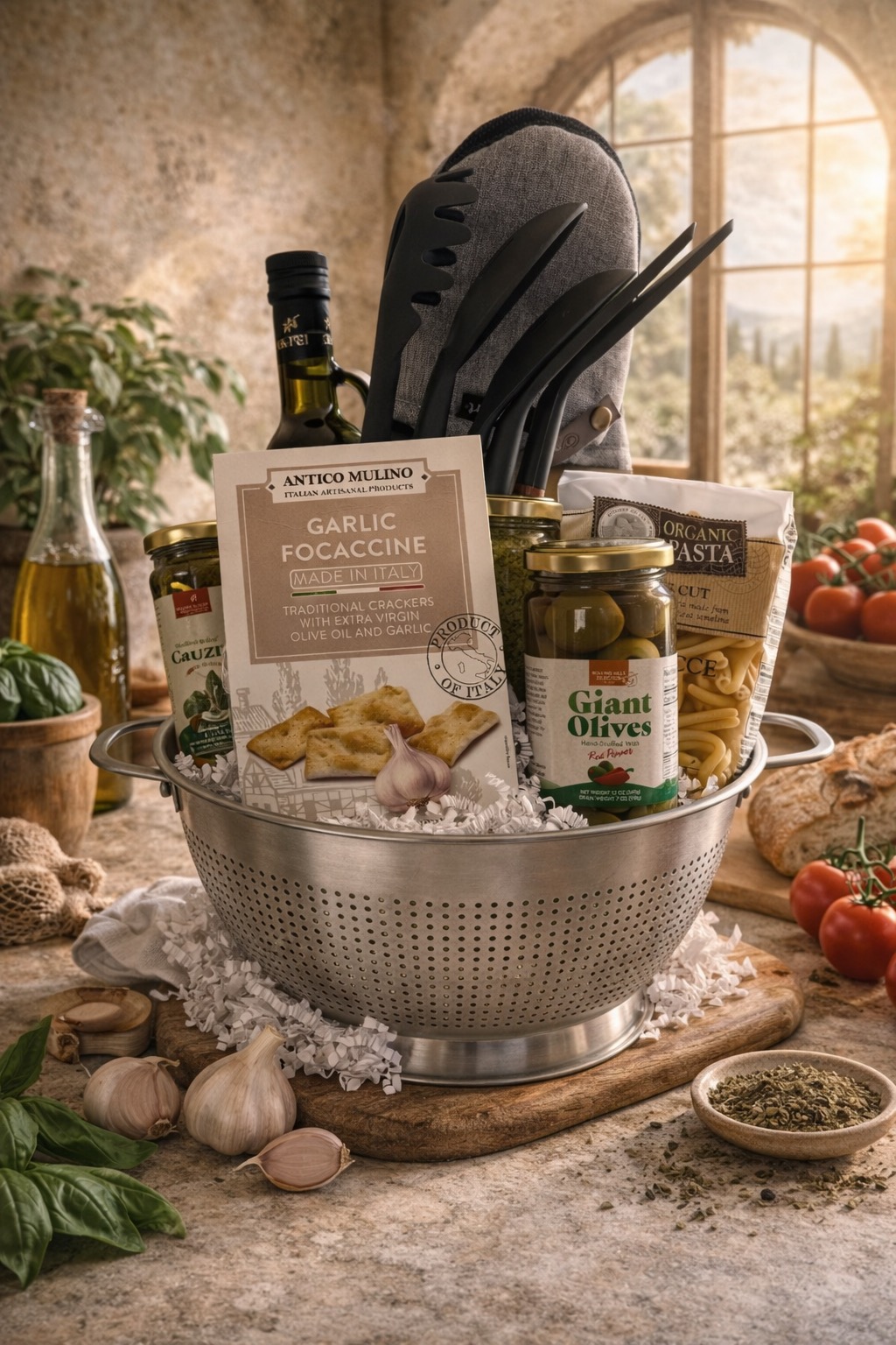 Italian Kitchen Experience Gift Basket
